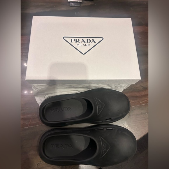 Prada Shoes - Prada Calzature Donna Mellow Slides / Sandals Noir WITH BOX AND TAGS